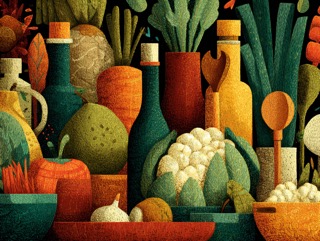 瓶と野菜の対話/Dialogue of Bottles