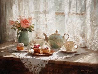 窓辺の午餐/Windowside Tea
