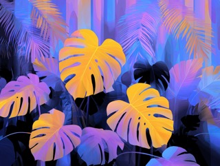 夜を照らす葉/Glowing Leaves