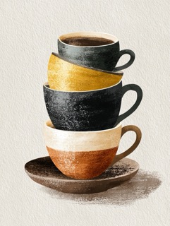 積み重なる休息の時間/Stacked Coffee