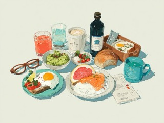 澄んだ朝のひと皿/Clear Morning Dish