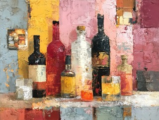 並び立つ色彩のボトル/Colored Bottles